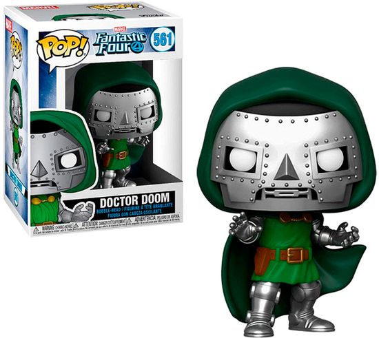 Фигурка Funko POP! Bobble Marvel Fantastic Four Doctor Doom (561) 44991 / Фигурка Фанко ПОП! по мотивам фильма "Фантастическая четверка", Доктор Дум
