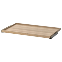 IKEA KOMPLEMENT  (ИКЕА КОМПЛЕМЕНТ)  -  Выдвижной поднос, дуб, окрашенный в белый цвет, 100x58 см