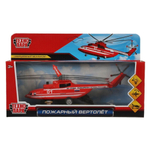 Вертолет Технопарк, Пожарный, 20 см, подвижные детали свет, звук, мет-л, COPTER-20SLFIR-RDWH, красн