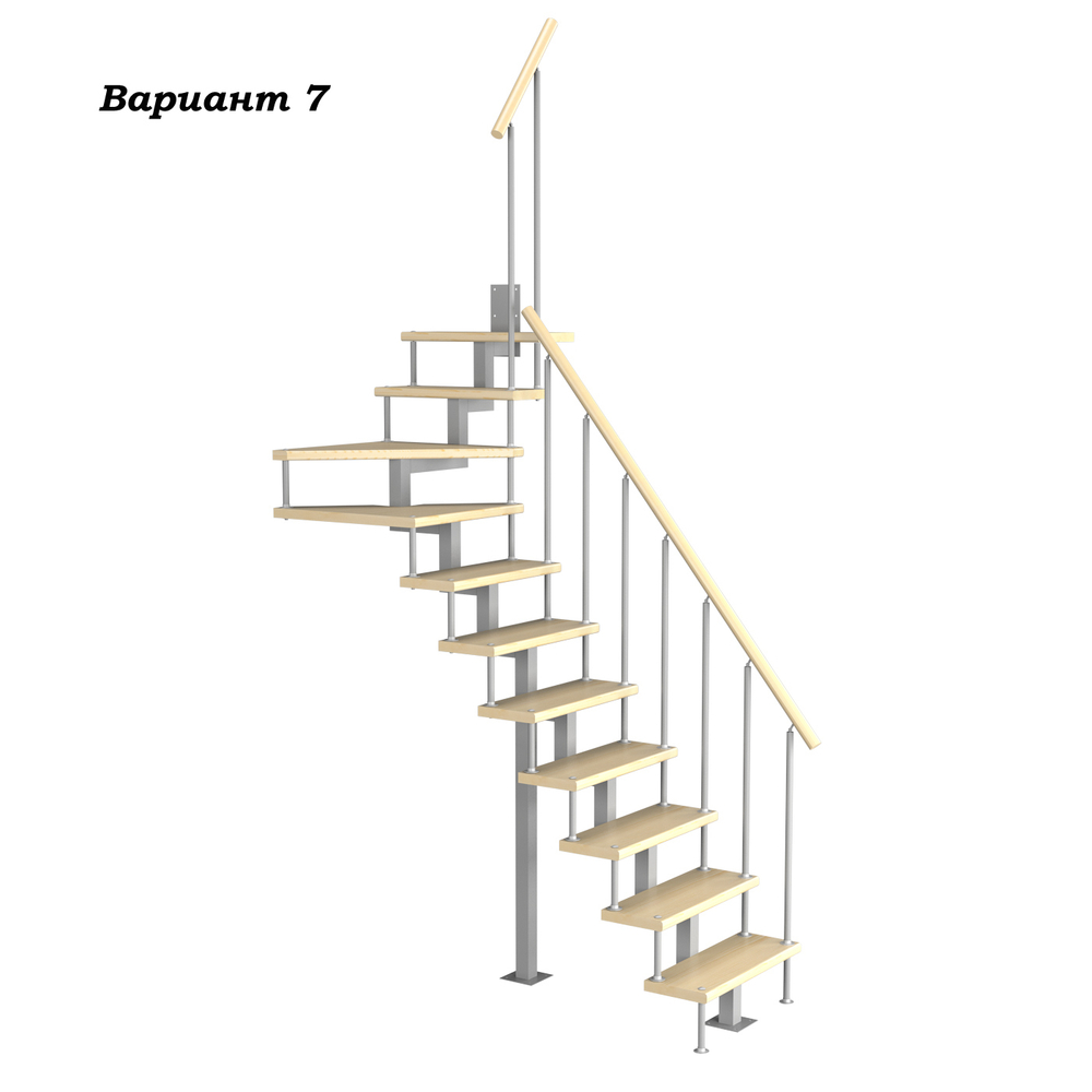 Модульная малогабаритная лестница Компакт 2475-2700