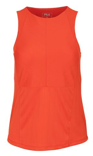 Женский топ теннисный Fila Ivette - grenadine/limelight