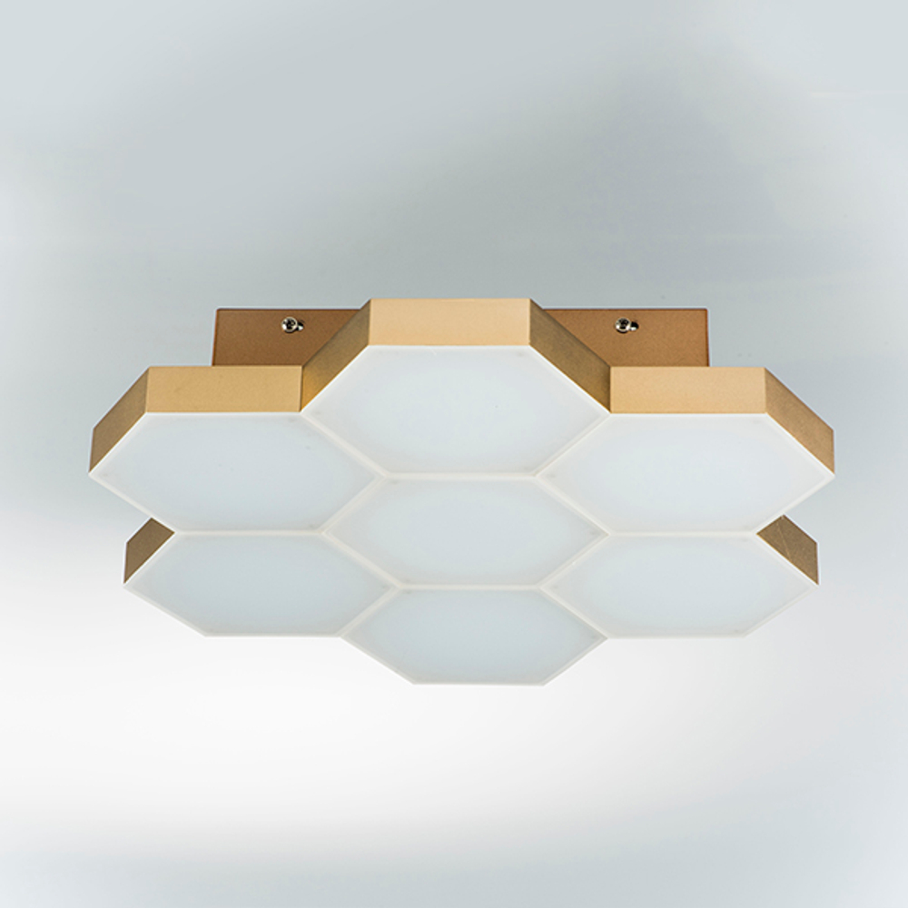 750071 Люстра потол FAVO LED-35W 1680LM ЗОЛОТО 3000K