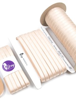 126 740/10 ОПТ Бретель глянец Lauma Fabrics, 10 мм, телесный 126