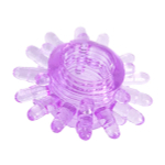 Фиолетовое гелевое эрекционное кольцо с шипами ToyFa Basic 818003-4