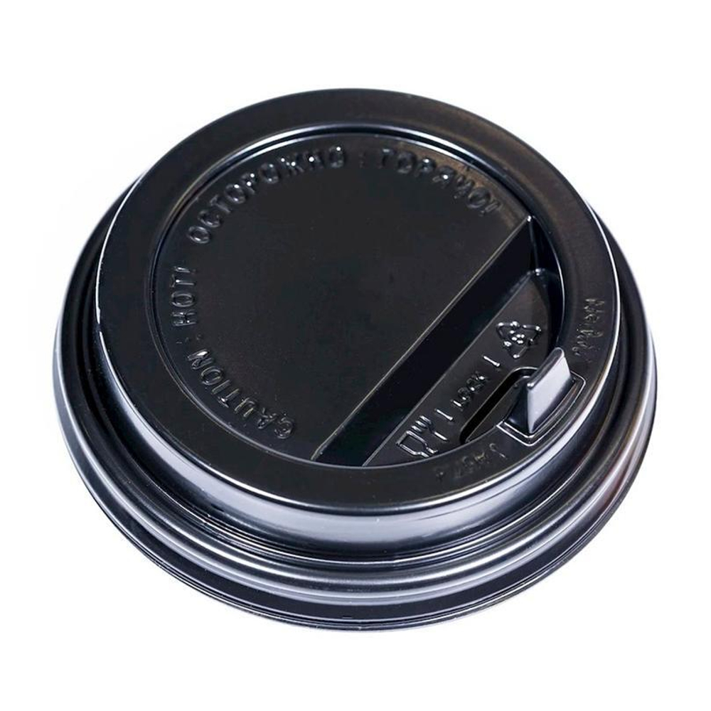 Крышка д/бумажного стакана d-80 (1000шт) Черная