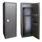 Сейф оружейный взломостойкий Safetronics IVETA Р МЕ/5, 5 ружей, Электрон. кодовый + мастер ключ