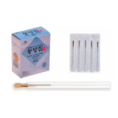 Иглы акупунктурные стальные стерильные с направителем 0,35х40 мм 100 шт