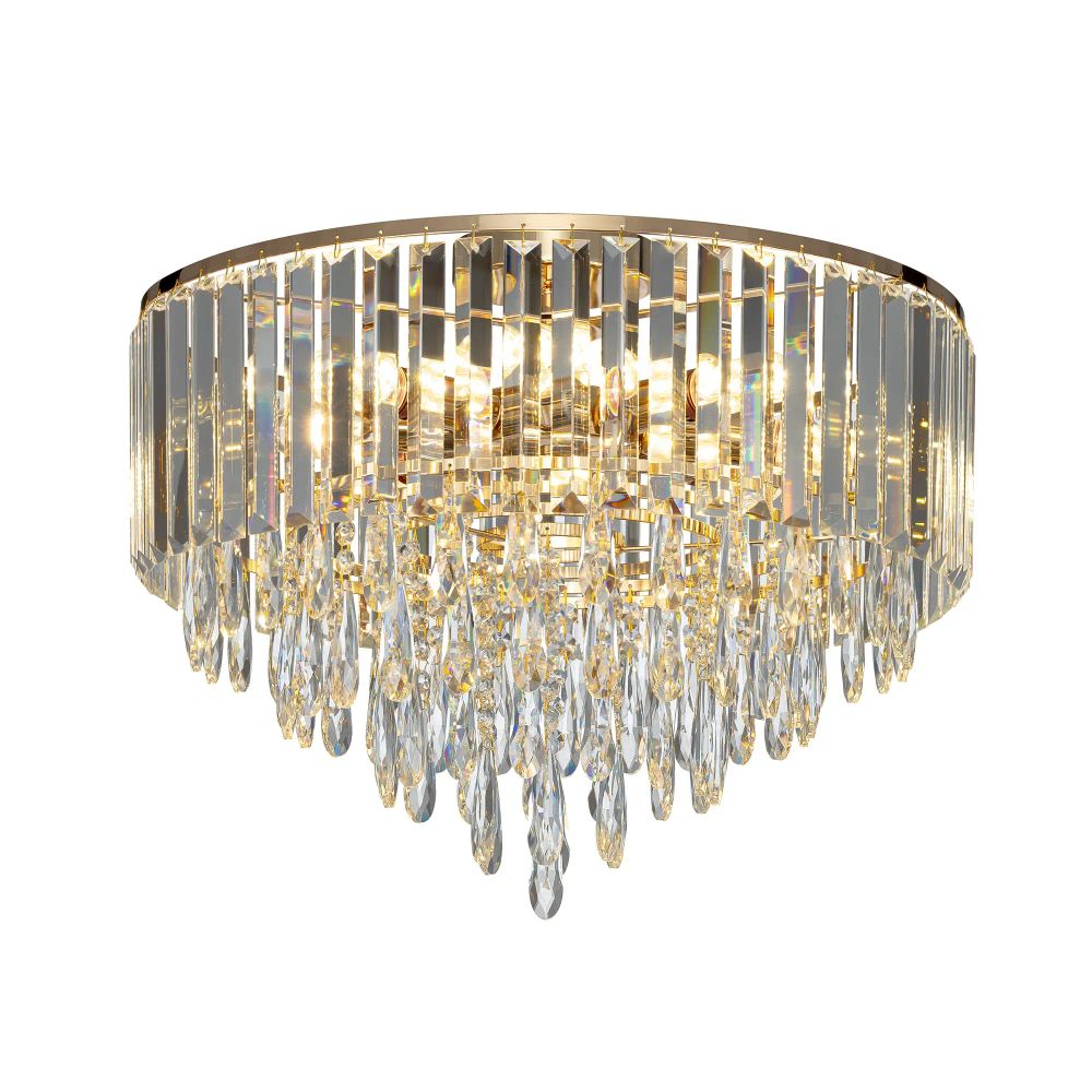 Citilux LEONNA CL320182 Люстра хрустальная Золото