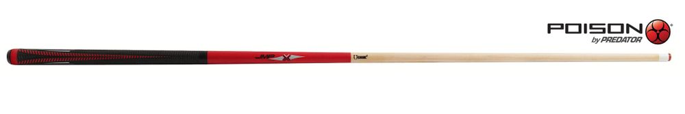 Кий Poison VX⁴ Jump Red and Black GTX™ Grip 2PC Пул 7,5oz