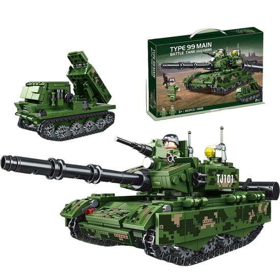 Конструктор minGDi "Основной боевой танк  Type 99 "(2 в 1), 463 дет