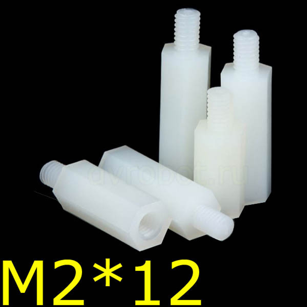 Стойка нейлон M2*12+6