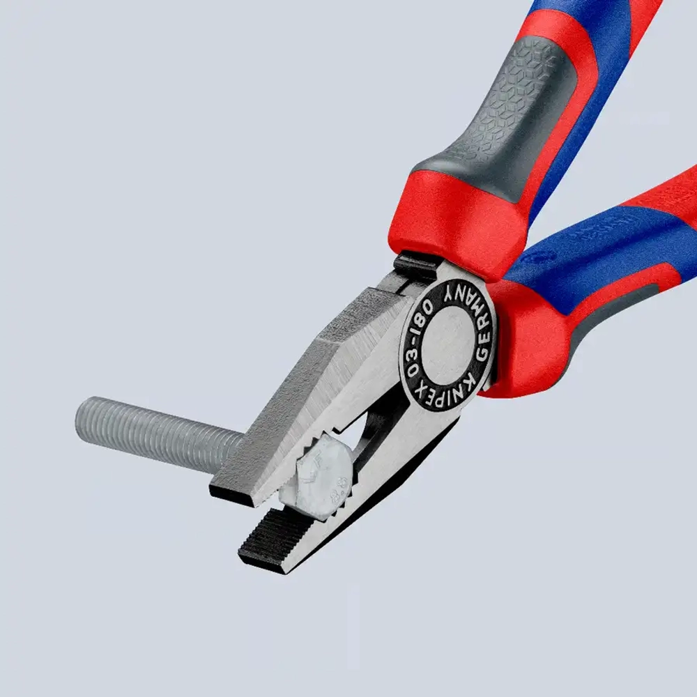 Плоскогубцы комбинированные чернёные 180 мм Knipex 03 02 180