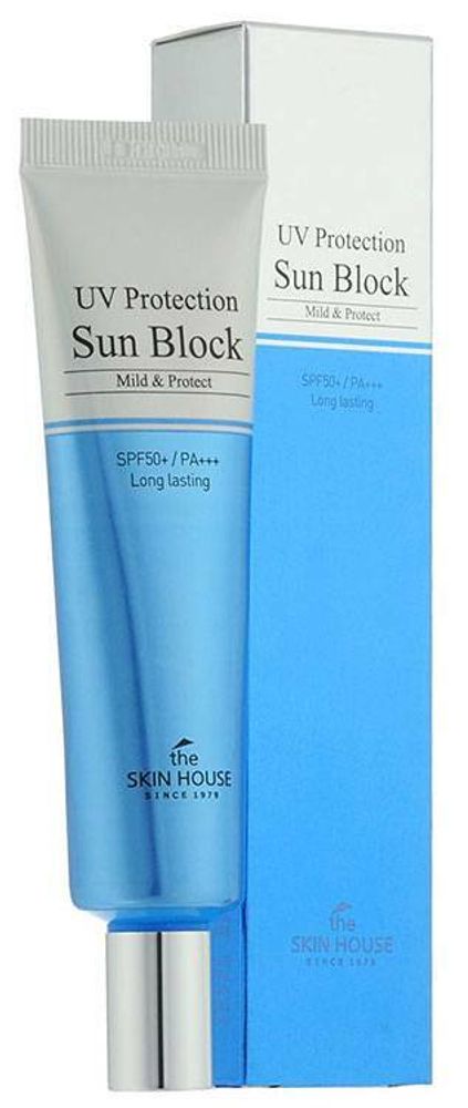 Крем солнцезащитный увлажняющий THE SKIN HOUSE Uv Protection Sun Block SPF50+ PA+++ 30 мл