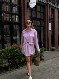 Костюм Candy stripes розовый