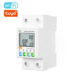 Защитное реле от перенапряжения, Tuya Wifi, автоматическое повторное включение, защита от утечки и перегрузки по току, беспроводной дистанционный мониторинг