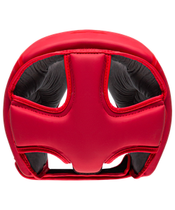 Шлем открытый ORO, ПУ, красный