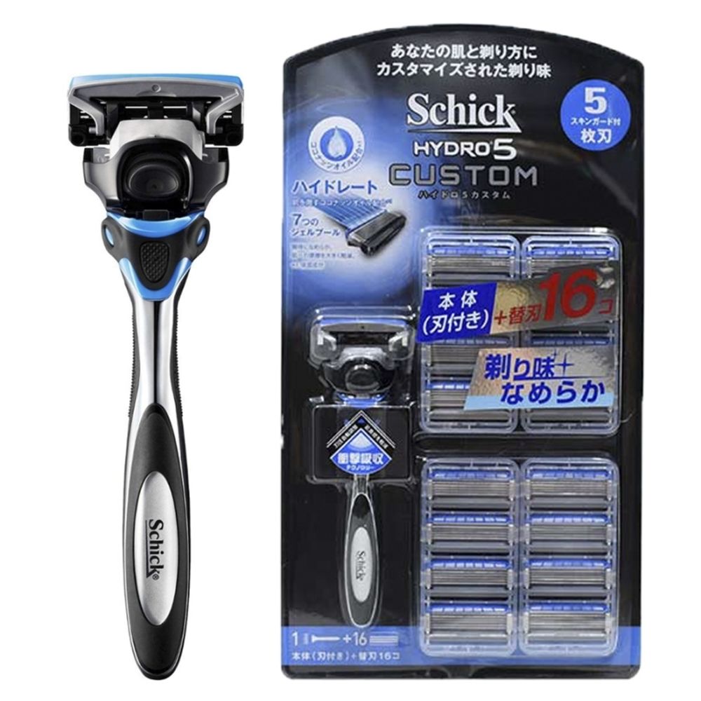 Бритва Schick Hydro 5 Custom Hydrate (станок + 16 запасных картриджей)