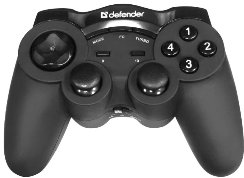 Игровой контроллер Defender Game Racer G2 Wireless черный