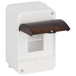 Корпус пластиковый навесной ЭРА SIMPLE КМПн 1/4 IP30 прозрачная крышка белый