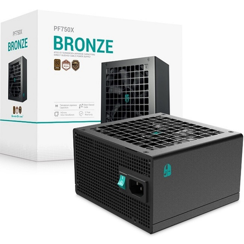 Блок питания DeepCool 750W GAMERSTORM PF750X (120 мм, 80 PLUS Bronze)
