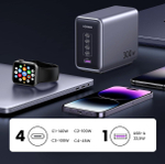 Зарядное устройство 4xUSB C+1xUSB, 300W, Gan, X UGREEN 90903B
