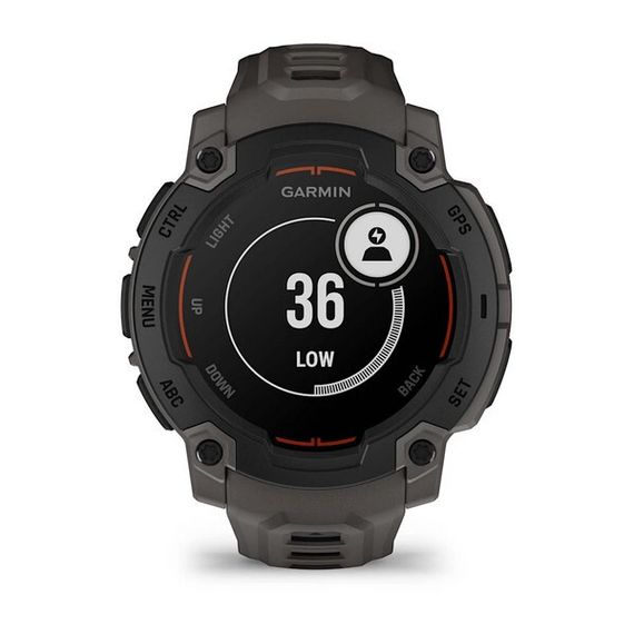 Умные часы Garmin Instinct E 45 mm Black with Charcoal Band (010-02933-00)