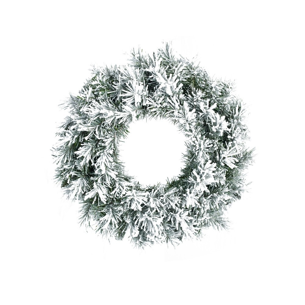 Венок 60см Black Box Атлантида заснеженная