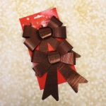 Бант на ёлку «Элегант» 13*18 см (набор 2 шт), Черный шоколад