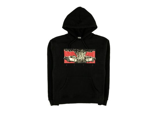 Худи HOOK 1312 комбо черный+оранж