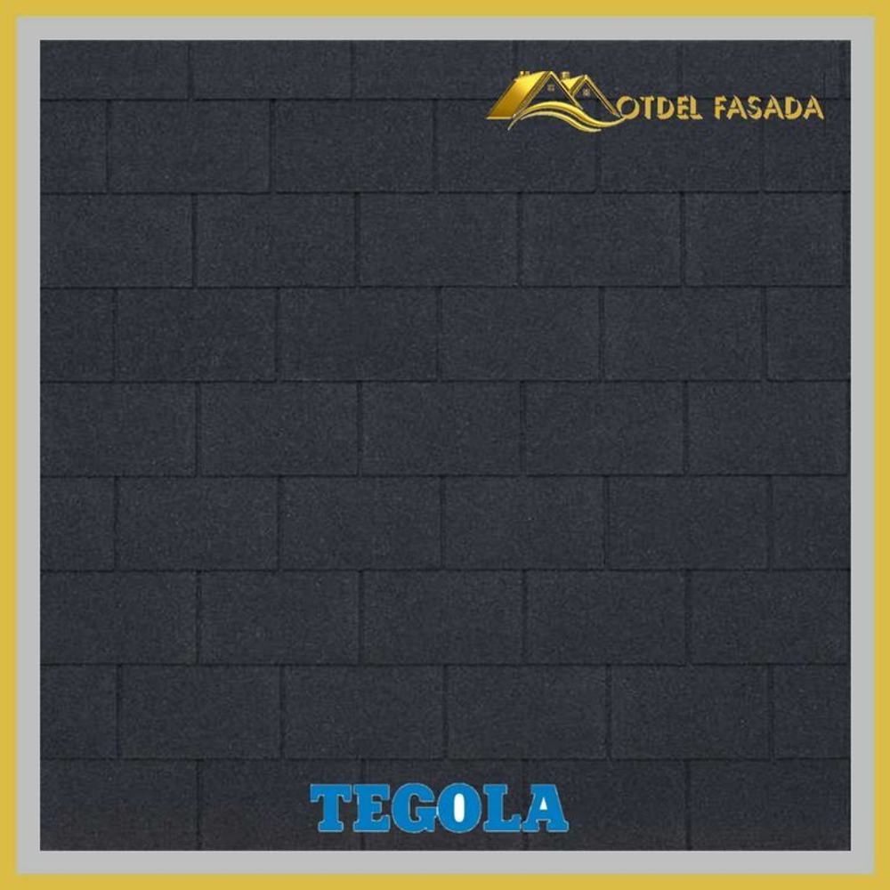 Гибкая черепица TEGOLA CAPRI Nero 262 2,9 м2