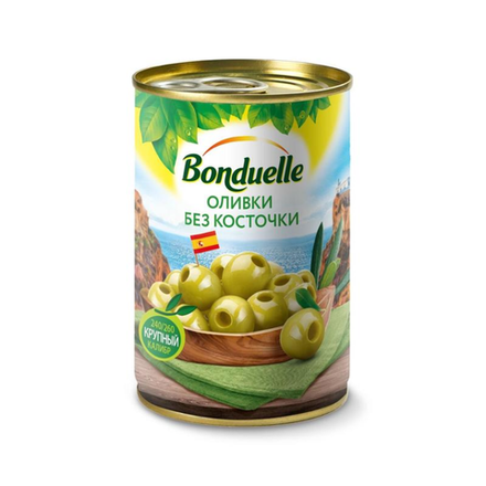 Оливки без косточки Bonduelle 300 гр