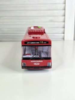 Игровая машинка Автобус со светом и звуком красный (202388598-1)