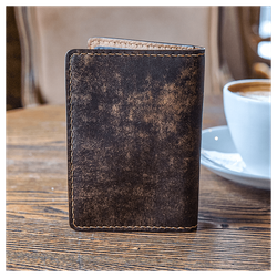 Кожаная обложка на паспорт «Шаманка» (фигура)