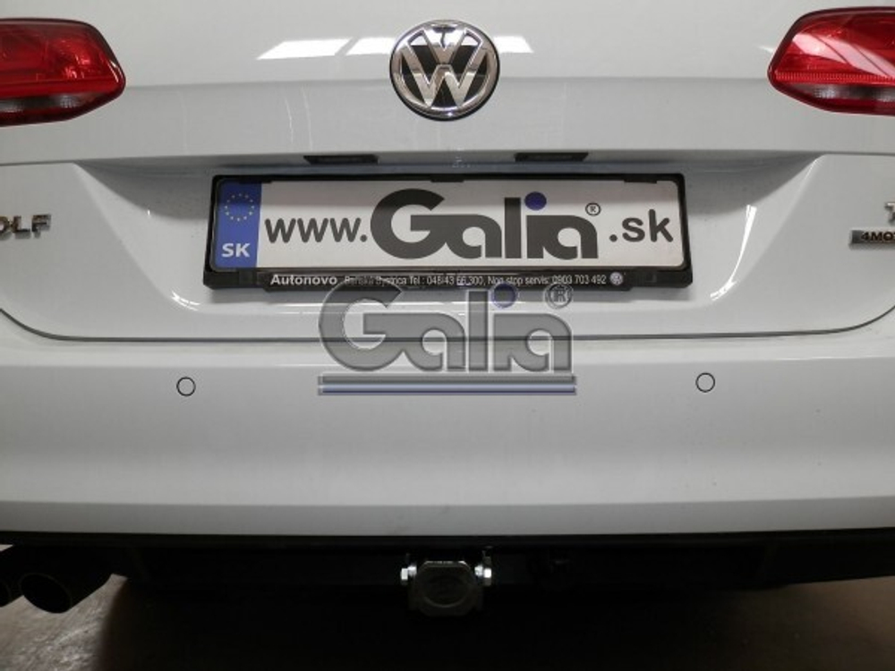 Фаркоп оцинкованный Galia V073C для Volkswagen Golf VII универсал 2WD/4WD 2013-(паспорт и сертификат в комплекте)(без электрики)