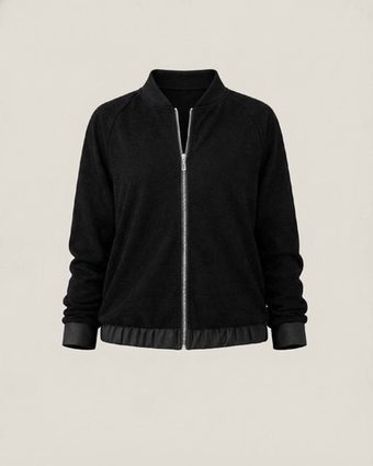 Бомбер в черном блеске