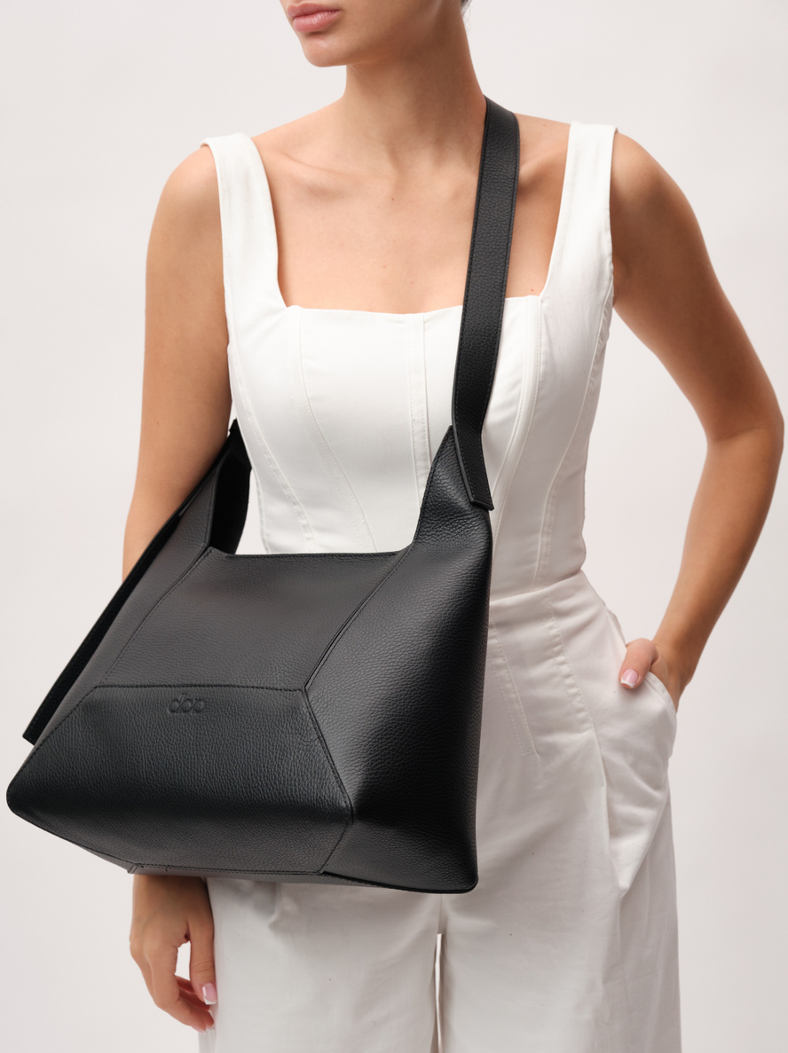 Кожаная сумка Mosaic DBR 31376 черный