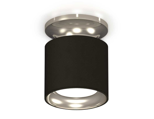 Комплект накладного светильника Ambrella light Techno Spot XS7402080 SBK/PSL черный песок/серебро полированное (N7927, C7402, N7023)