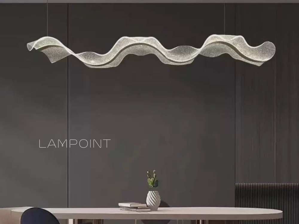 Люстра подвесная светильник светодиодный LED для кухни, гостиной, зала и детской, 60 см