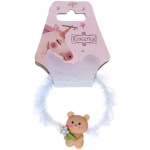 Резинки для волос детская 1шт «РОЗОВЫЕ ОБЛАКА», мишутка, цвет как на фото, d-6,5см (подвес Единорожек)