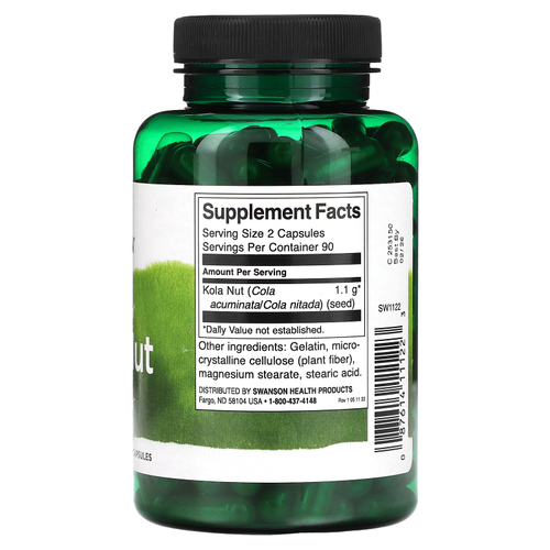 Swanson, Кольский орех полного спектра, 550 мг, 180 капсул