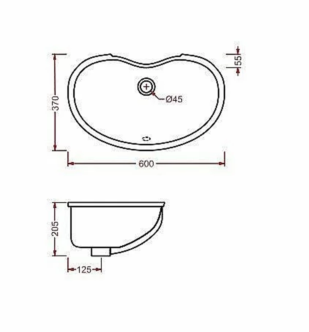 Раковина Artceram IDEA 60 IDL001 01 00 белая