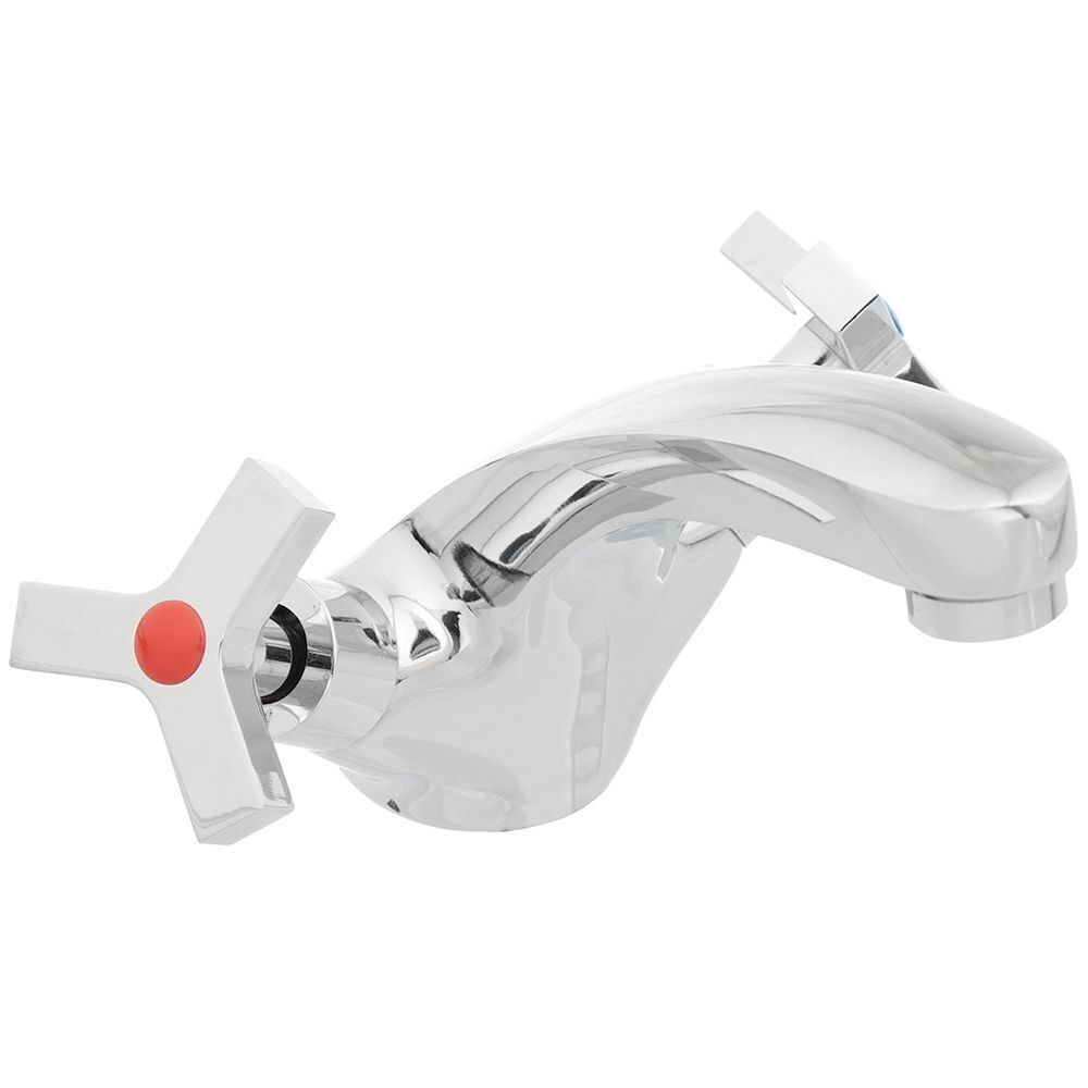 Смеситель для раковины, Frud, корот изл, с кран-буксой, хром, R10602