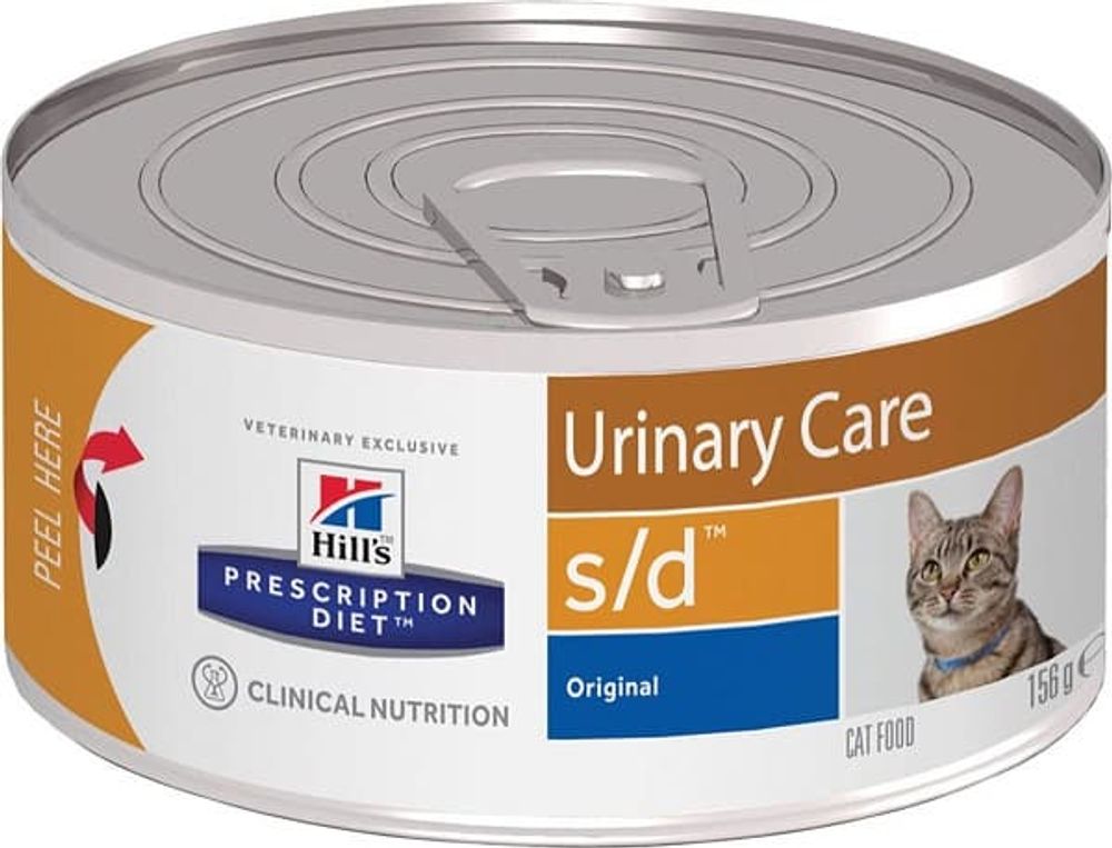 Hill's PD S/D ж/б 156г диет.корм д/кошек (поддержание здоровья мочевыводящих путей) 4450