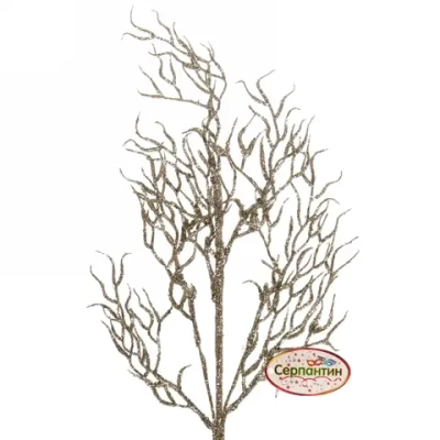 Ветка хвойная «Зимняя свежесть» 67 см, Шампань