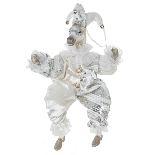 Игрушка набивная подвес "Лошадь-клоун", L15 W9 H37/24 см