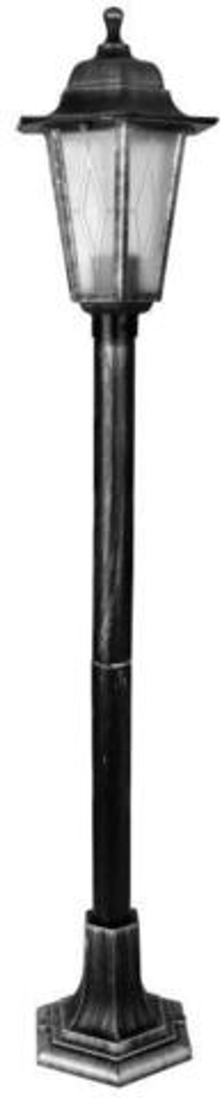 Светильник столб садово-парковый PP6101 C42 НТУ 06-60-002 У1 "Оскар 3" 1м 6-г пласт. + пласт. черн. серебро Camelion 13856