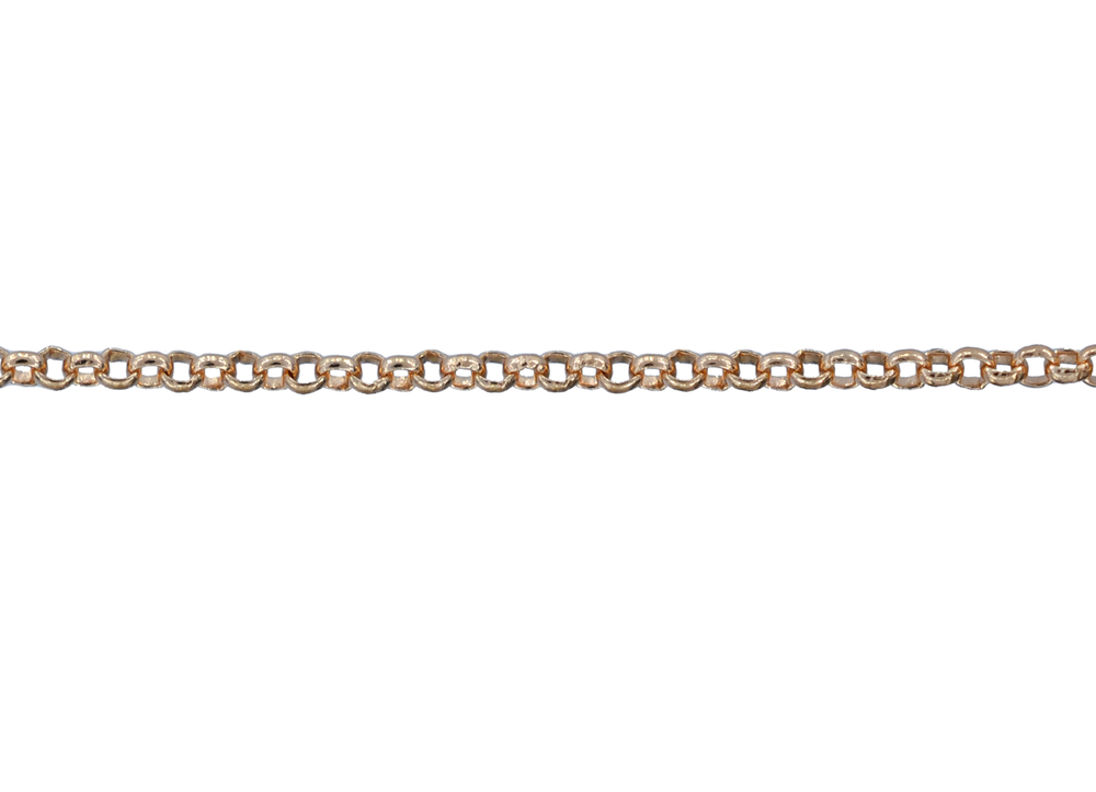 Цепь ролло длина 45 см Ø 0.85 мм (красное золото 585 проба)