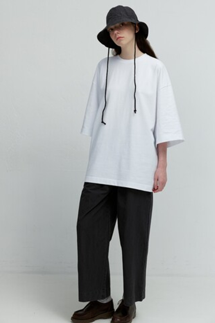 Панама из черного вареного хлопка