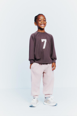 ZARA ФУТБОЛКА С НОМЕРОМ, ТЕМНО-ГРАНАТОВЫЙ