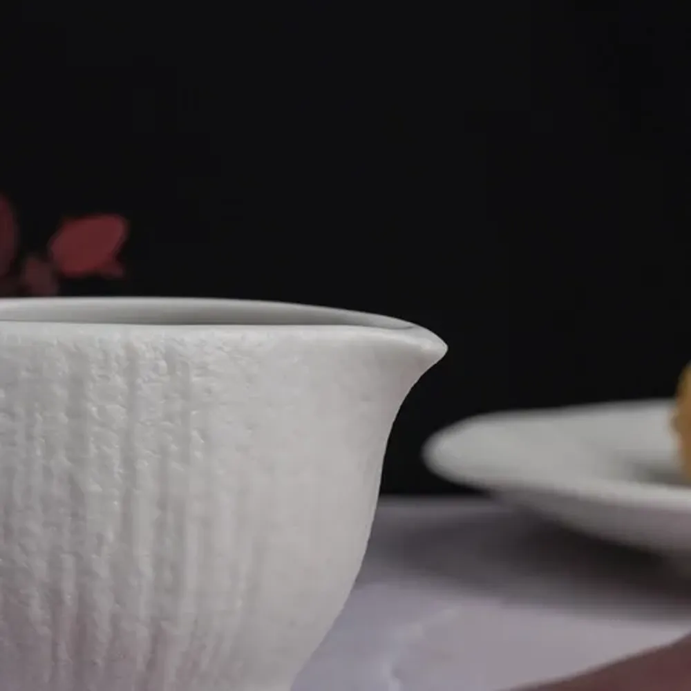 Молочник соусник 100 мл d 6,8/6,3 см h5,4 см круглый фарфор Frost White Moon P.L. Proff Cuisine [12]